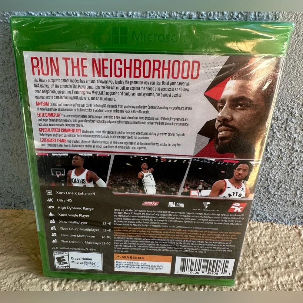 NBA 2K18 Xbox One - Brand New Sealed - Kyrie Irving Cover